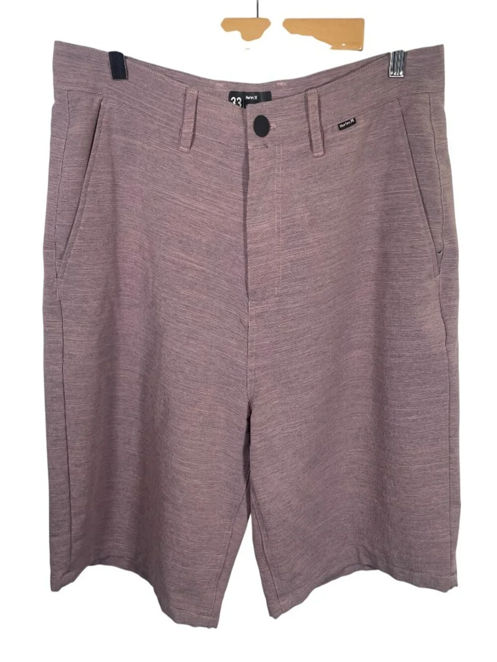 Hurley H20-DRI Cutback Walk Shorts Mens 33 Stretch Pockets Heathered Purple